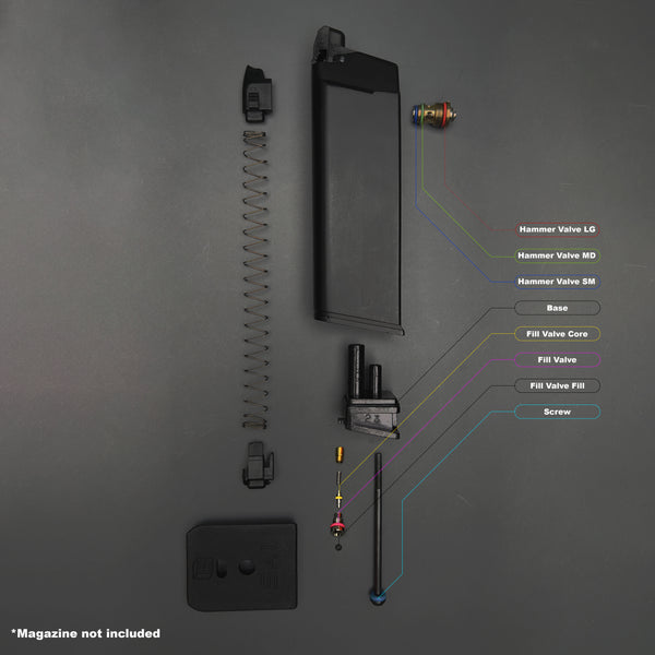 EMG / SAI BLU and AW Custom UT/TO Series O-Ring Replacement kit for Green Gas airsoft magazine